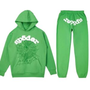 Green Tracksuit with White Printed