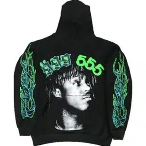 Juice WRLD X SP5DER Hoodie in Black