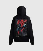 Kith For Sp5der-Man Web Logo Hoodie Black