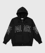 Palace Sp5der Zip Hoodie Black Palace Logo