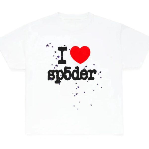 Sp5der I Heart SP5DER Tee White