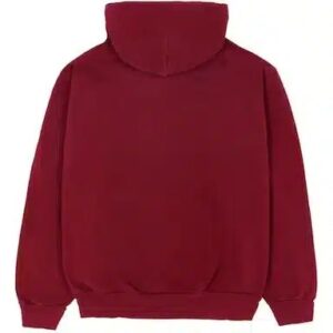 Sp5der Logo Maroon Hoodie